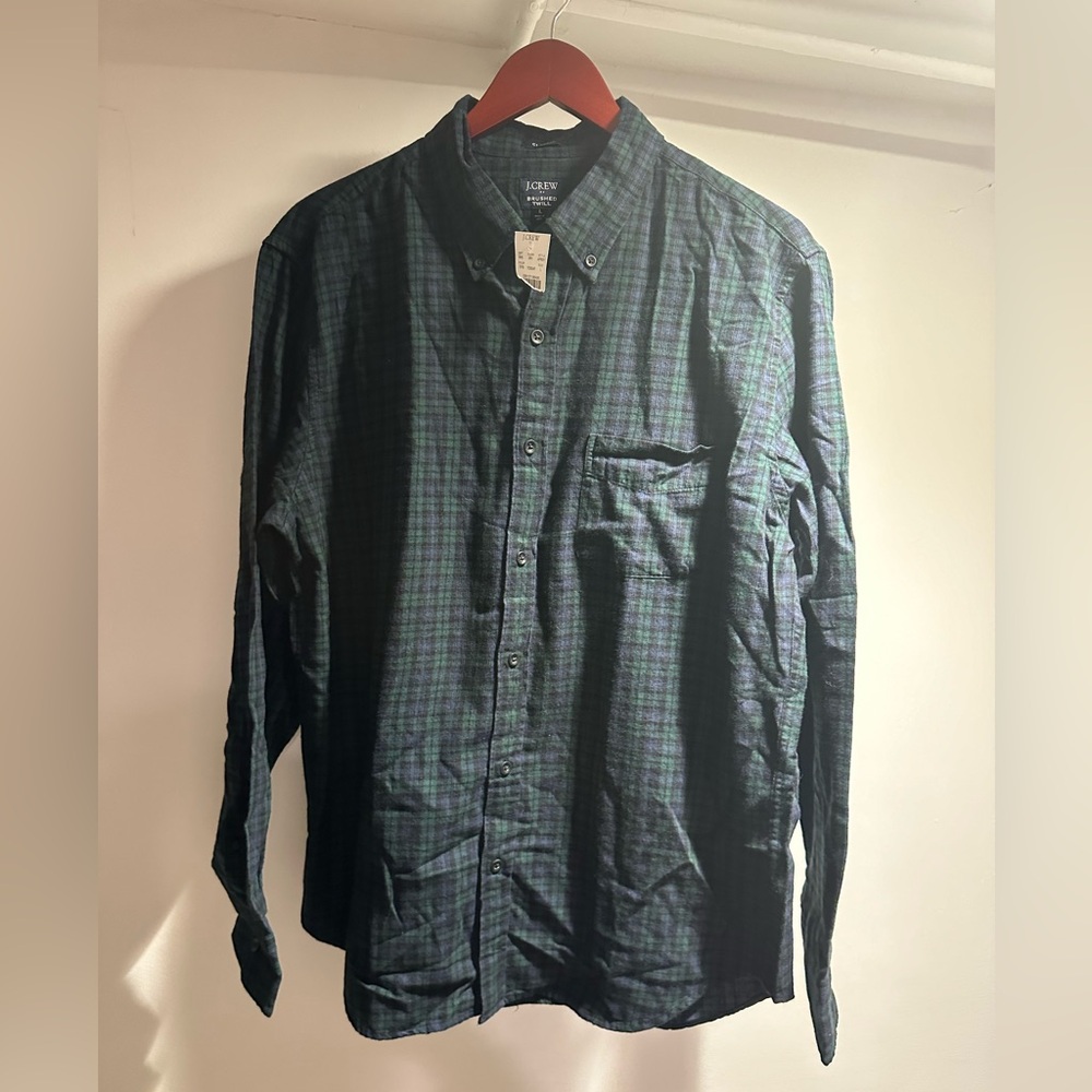 NWT Jcrew brushed twill button down.